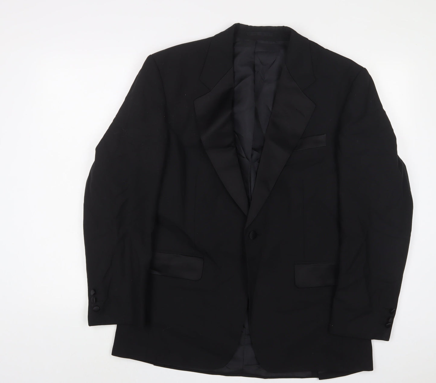 Mens UK Size 38 Greenwoods Regular Black Suit Jacket