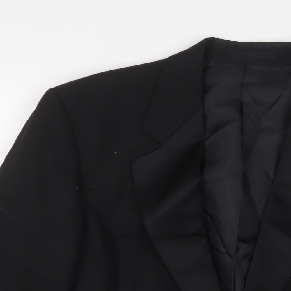 Mens UK Size 38 Greenwoods Regular Black Suit Jacket