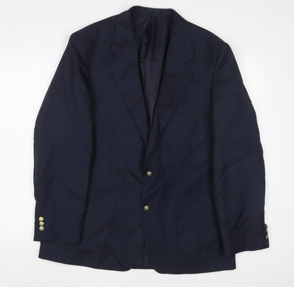 Mens UK Size 42 Chums Regular Blue Suit Jacket