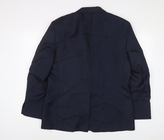Mens UK Size 42 Chums Regular Blue Suit Jacket
