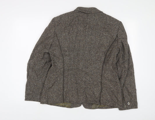 Gerry Weber Womens Grey Jacket Blazer Size 14 Button