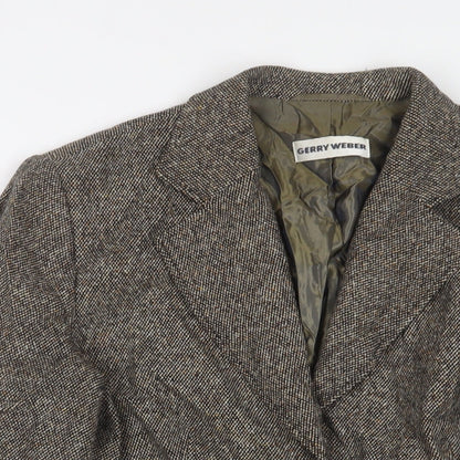 Gerry Weber Womens Grey Jacket Blazer Size 14 Button