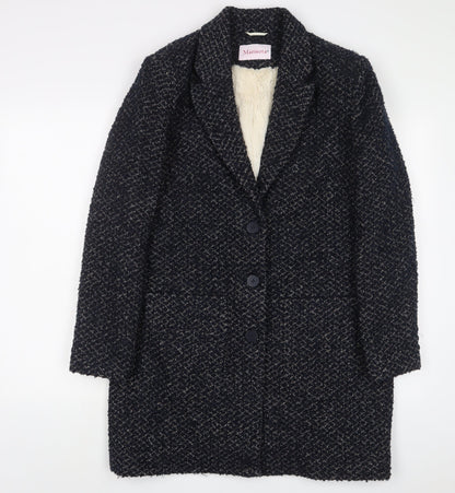 Womens UK Size 12 MARISOTA Blue Overcoat