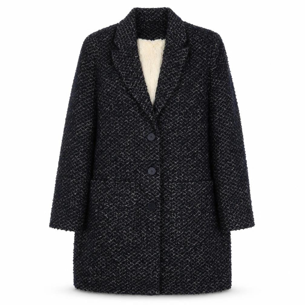Marisota Womens Blue Overcoat Coat Size 12 Button