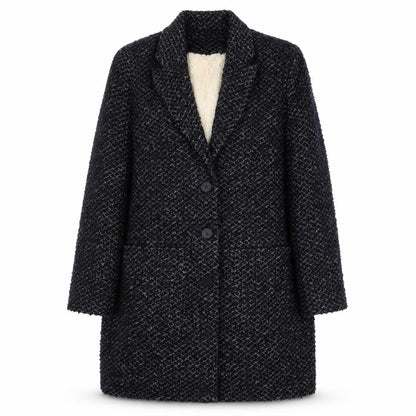 Marisota Womens Blue Overcoat Coat Size 12 Button