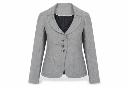 Next Womens Grey Jacket Blazer Size 8 Button