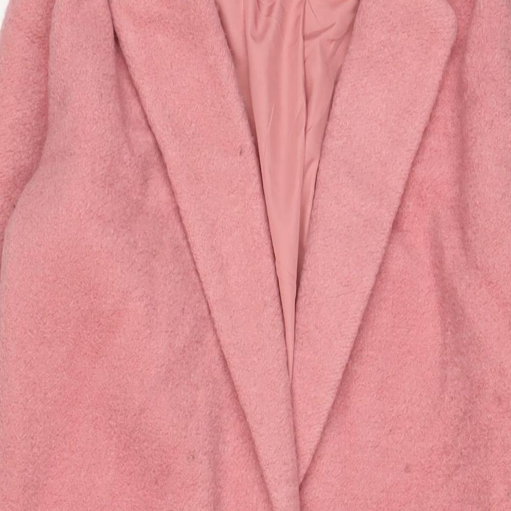 Womens UK Size 10 NEXT Pink Overcoat