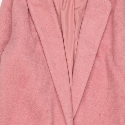 Womens UK Size 10 NEXT Pink Overcoat