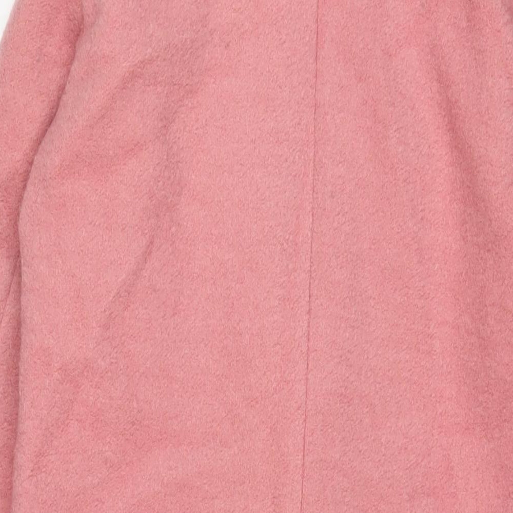 Womens UK Size 10 NEXT Pink Overcoat