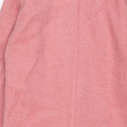 Womens UK Size 10 NEXT Pink Overcoat