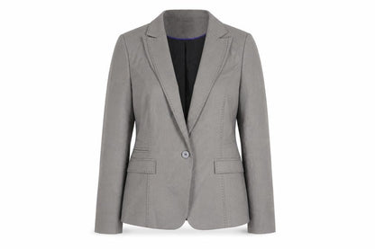 Linea Womens Grey Jacket Blazer Size 16 Button