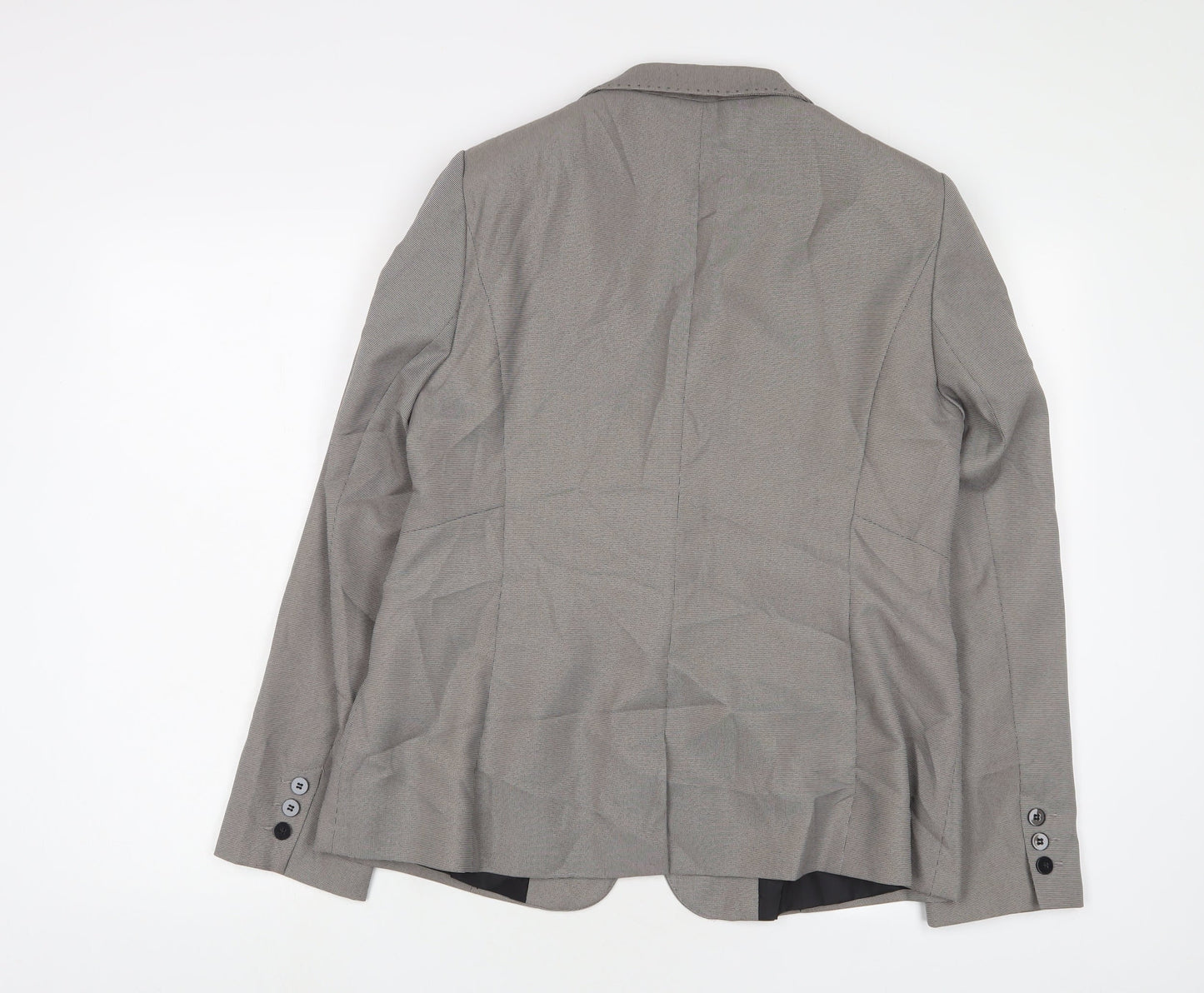 Linea Womens Grey Jacket Blazer Size 16 Button