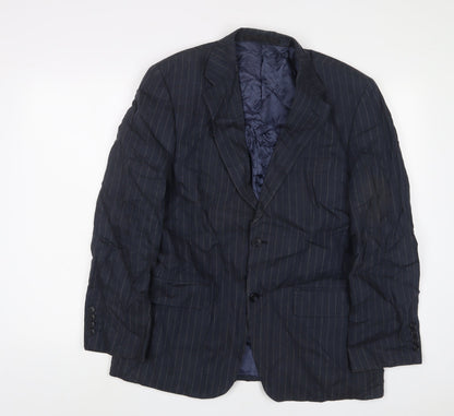 Mens UK Size 38 Marks and Spencer Regular Blue Suit Jacket