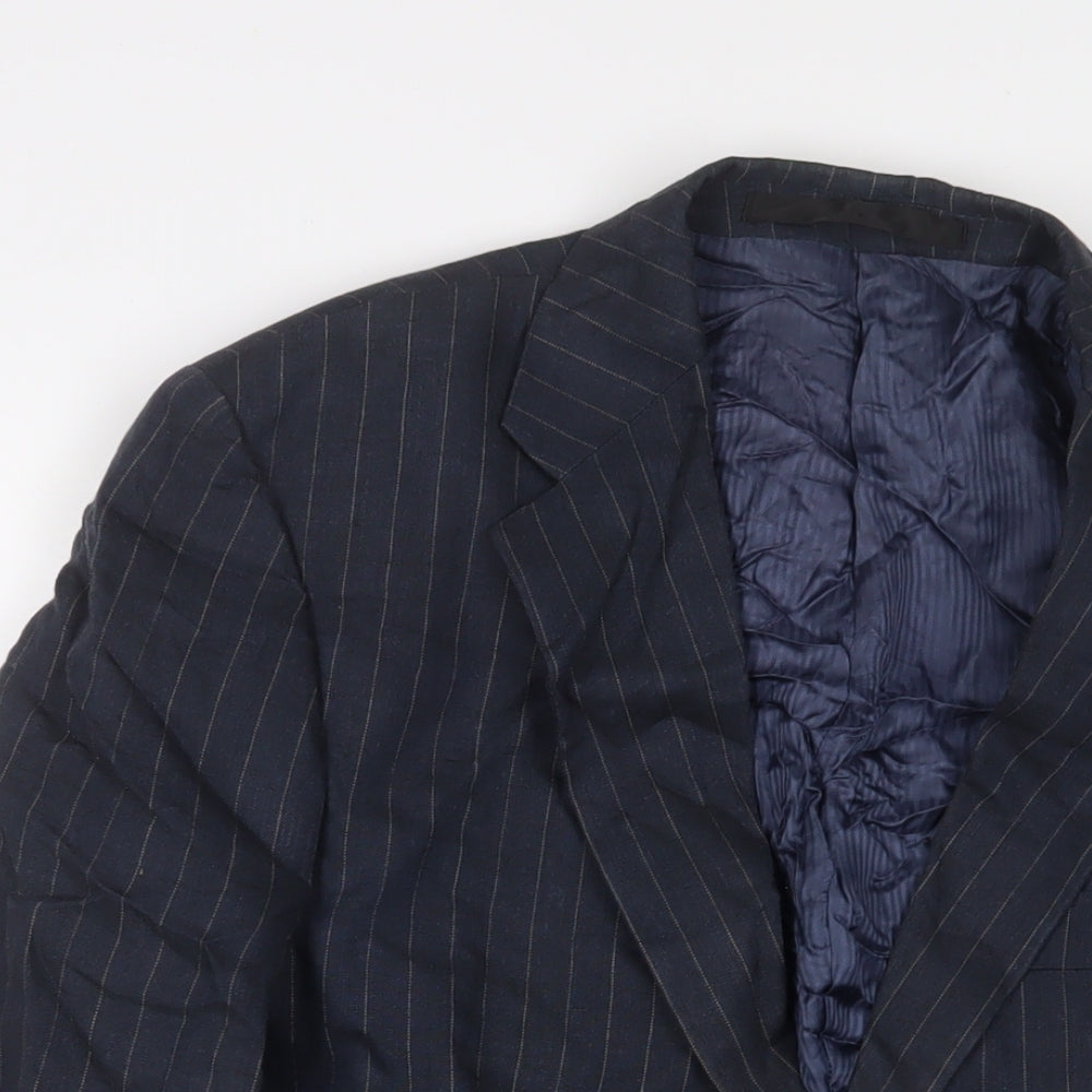 Mens UK Size 38 Marks and Spencer Regular Blue Suit Jacket
