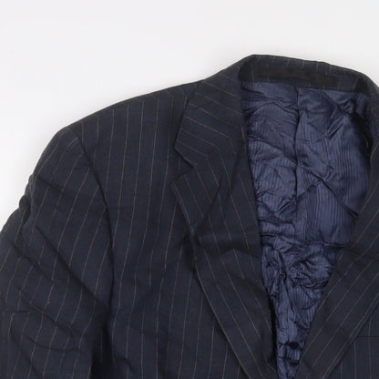 Mens UK Size 38 Marks and Spencer Regular Blue Suit Jacket