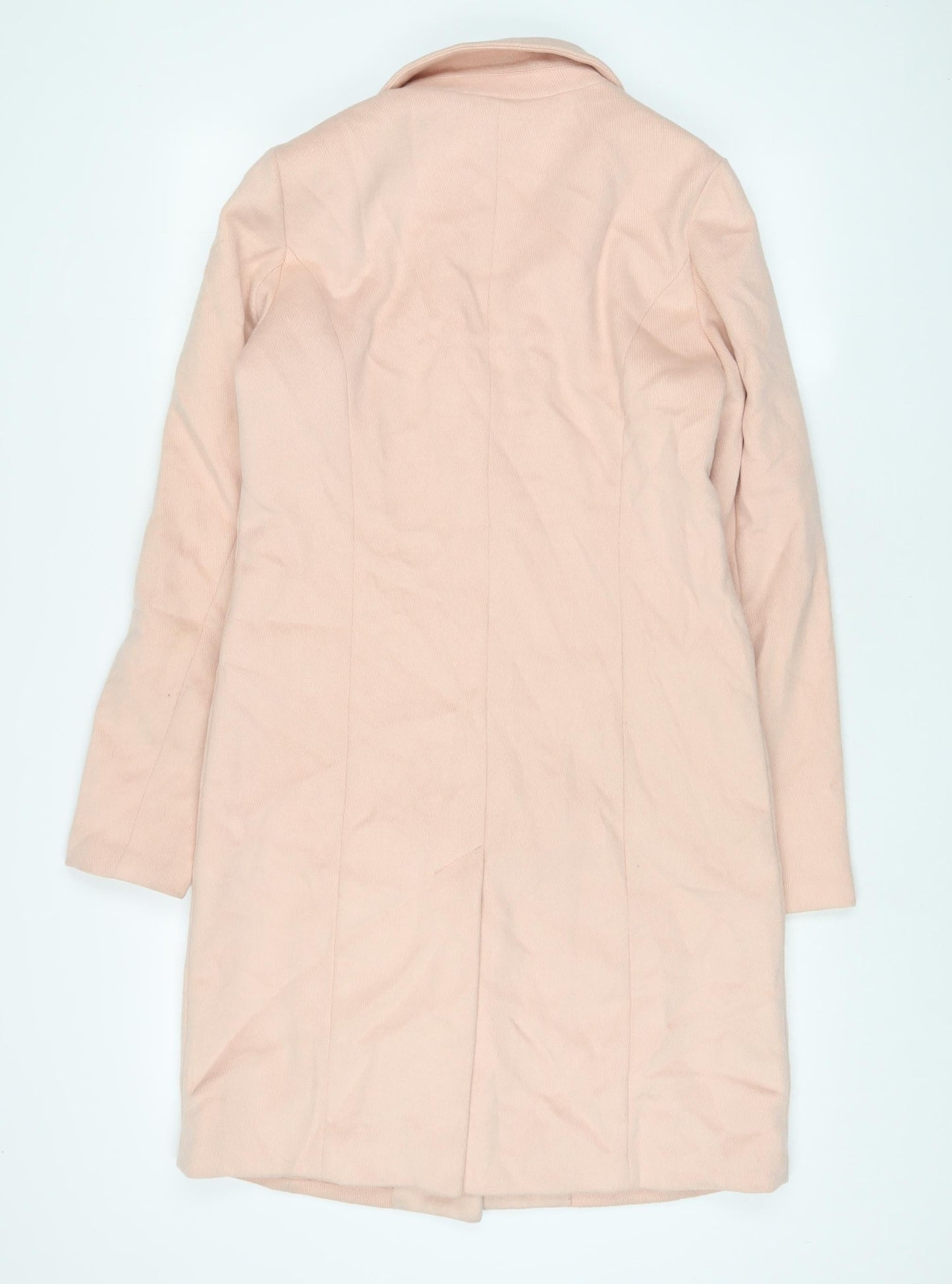 Womens UK Size S VILA Pink Overcoat