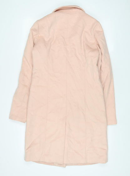 Womens UK Size S VILA Pink Overcoat