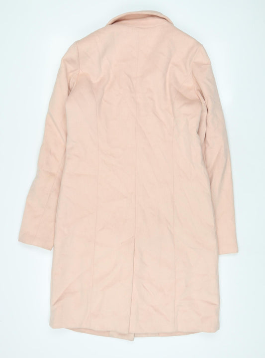 Womens UK Size S VILA Pink Overcoat