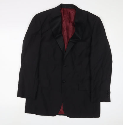 Mens UK Size 40 SCOTT&TAYLOR Regular Black Suit Jacket