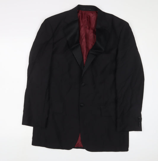 Mens UK Size 40 SCOTT&TAYLOR Regular Black Suit Jacket