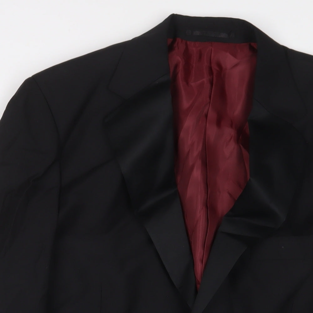Mens UK Size 40 SCOTT&TAYLOR Regular Black Suit Jacket