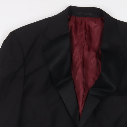 Mens UK Size 40 SCOTT&TAYLOR Regular Black Suit Jacket