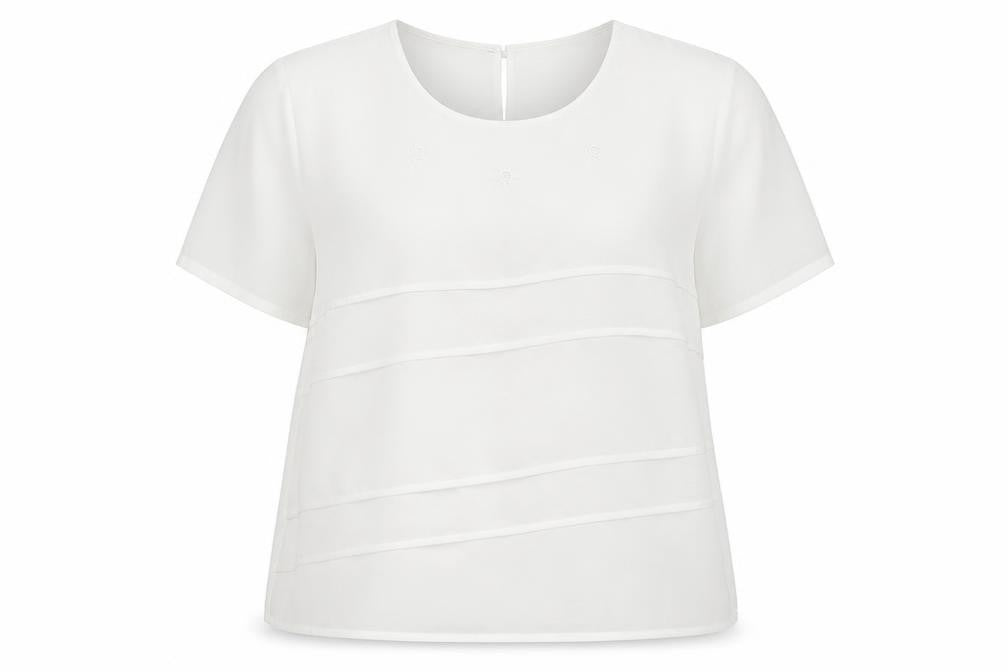 Womens UK Size 16 Afibel White Basic Button-Up