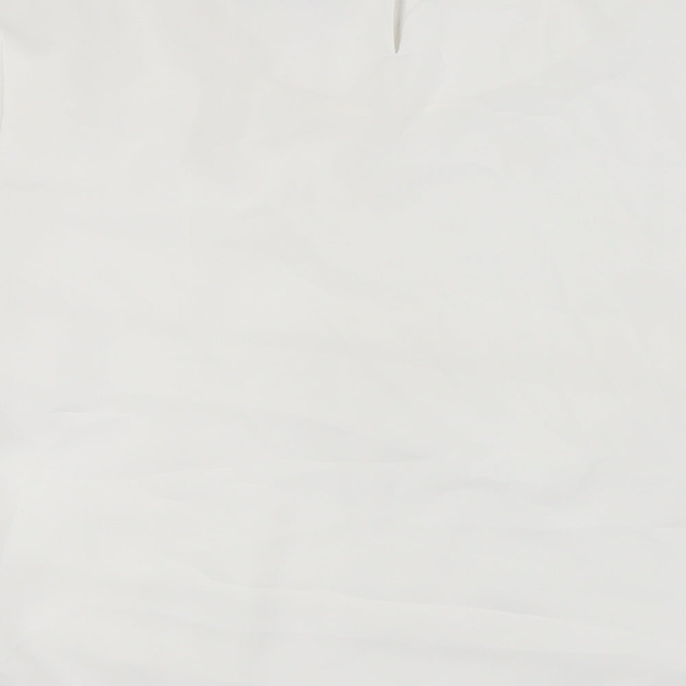 Womens UK Size 16 Afibel White Basic Button-Up