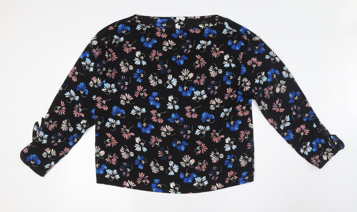 Womens UK Size 14 Warehouse Multicoloured Basic Button-Up