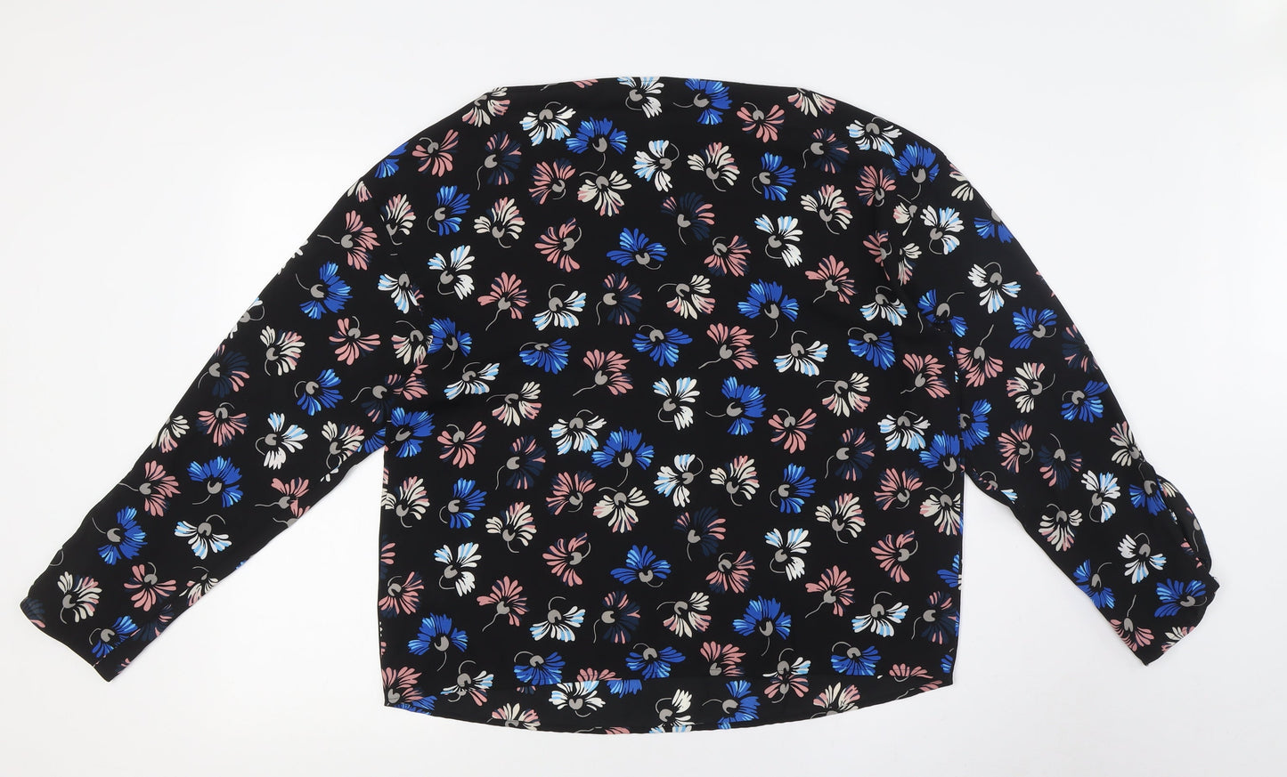 Womens UK Size 14 Warehouse Multicoloured Basic Button-Up