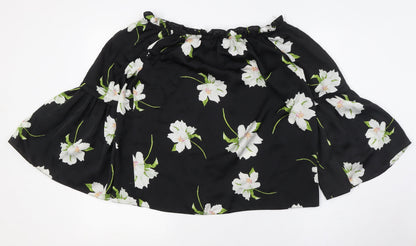 Womens UK Size 12 Dorothy Perkins Black Basic Button-Up