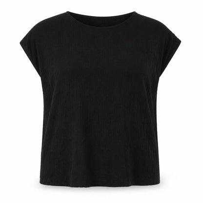 Marks & Spencer Womens Black Polyester Basic Button-Up Size 20 Boat Neck