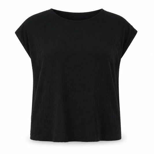 Marks & Spencer Womens Black Polyester Basic Button-Up Size 20 Boat Neck