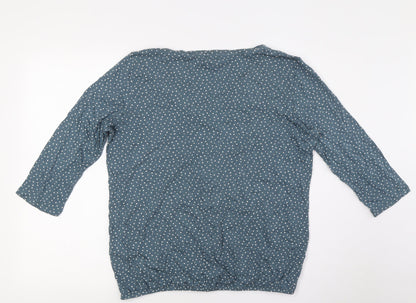Womens UK Size XL TOM TAILOR Blue Basic Button-Up
