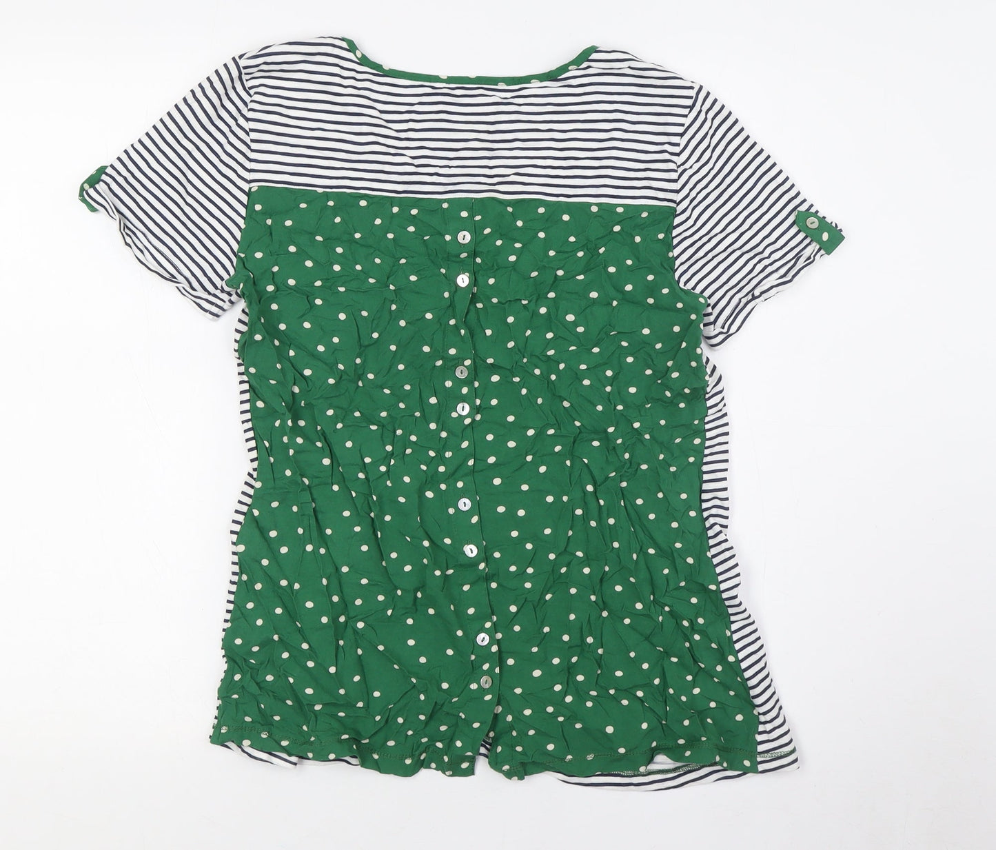 Womens UK Size 12 Heyton Blue Basic Button-Up