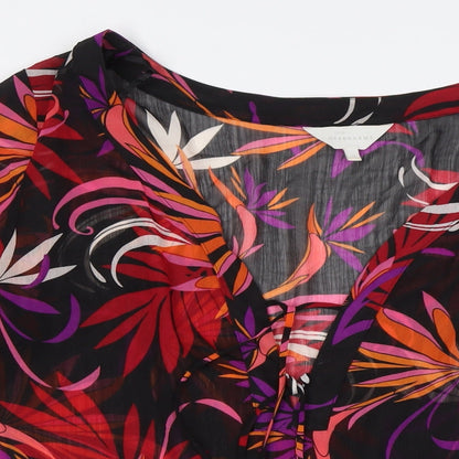 Womens UK Size 16 Debenhams Multicoloured Basic Button-Up