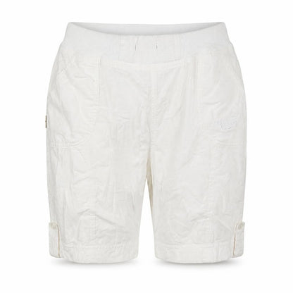 Halteks Womens White Cotton Basic Shorts Size XL L8 in Regular