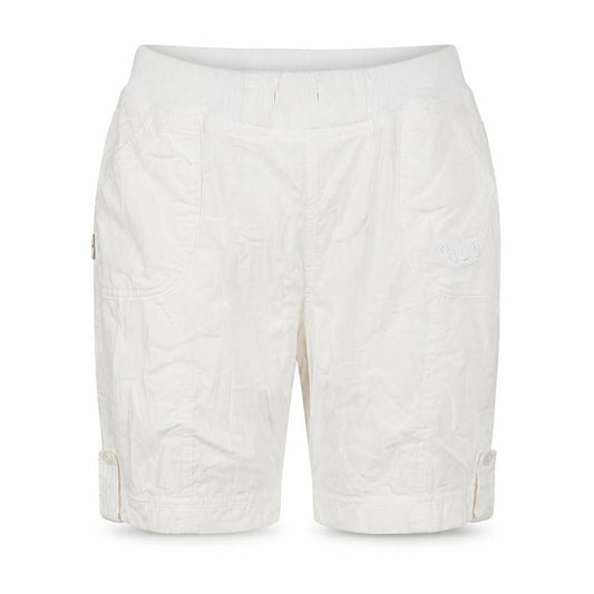 Halteks Womens White Cotton Basic Shorts Size XL L8 in Regular