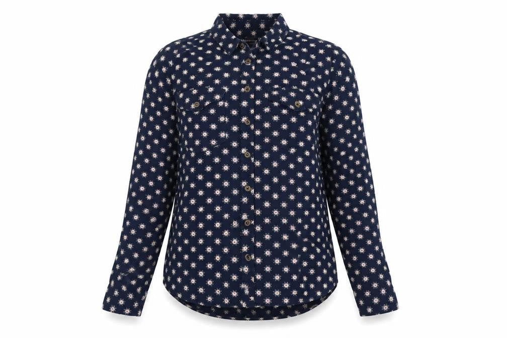 Marks & Spencer Womens Blue Viscose Basic Button-Up Size 10 Collared