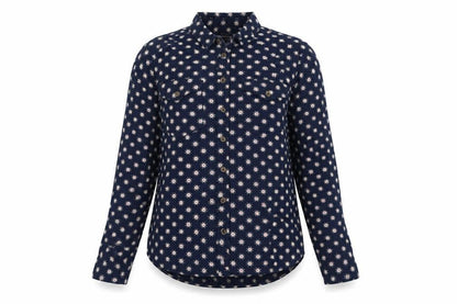 Marks & Spencer Womens Blue Viscose Basic Button-Up Size 10 Collared