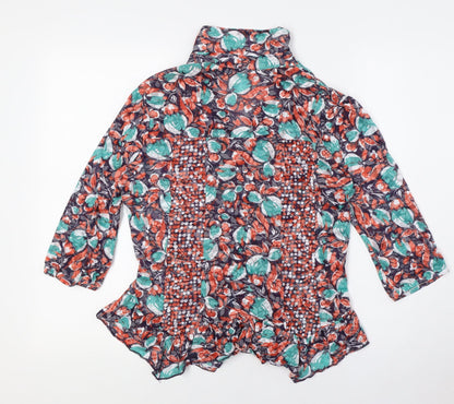Womens UK Size 12 Per Una Multicoloured Basic Button-Up