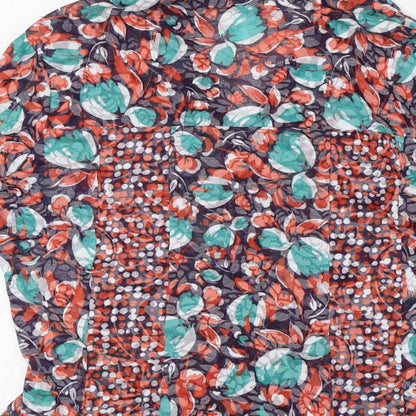 Womens UK Size 12 Per Una Multicoloured Basic Button-Up