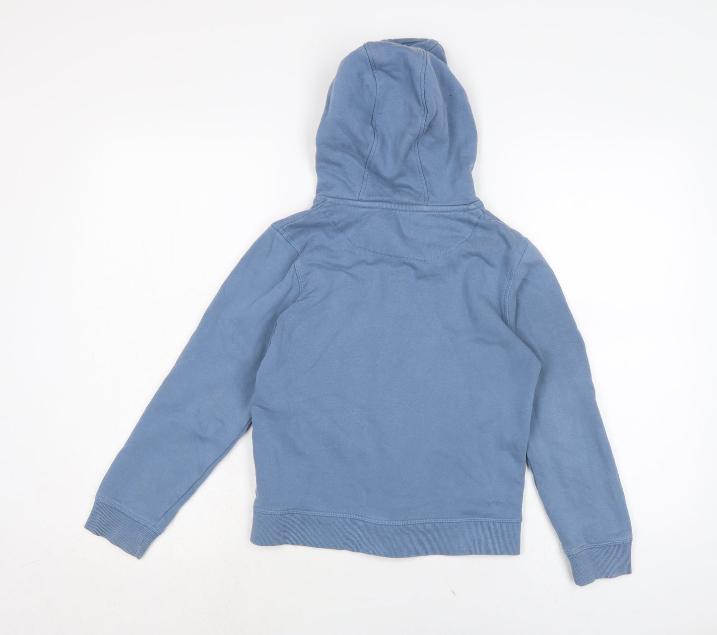 John Lewis Boys Blue Cotton Full Zip Hoodie Size 9 Years