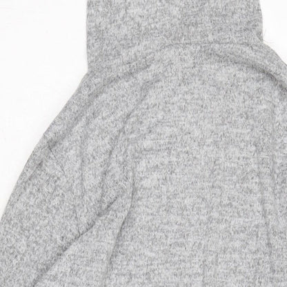 Ever Hottie Womens Grey Herringbone Polyester Jumper Dress Size XL Crew Neck