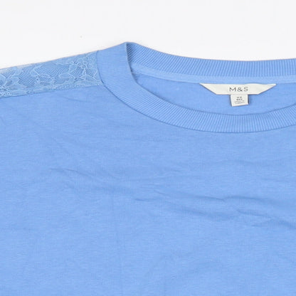 Womens UK Size 22 Marks and Spencer Blue Pullover Sweatshirt