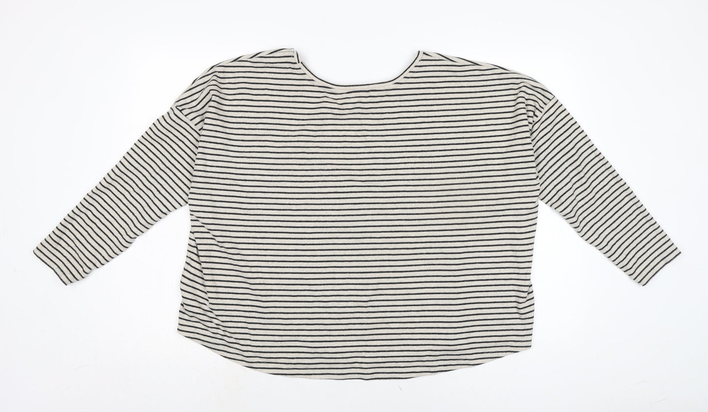 Womens UK Size L New Look Grey Jersey T-Shirt