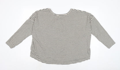 Womens UK Size L New Look Grey Jersey T-Shirt