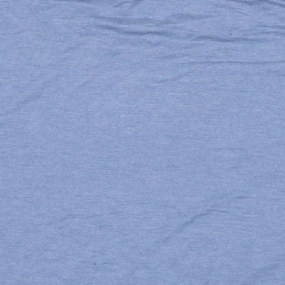 Avenue Womens Blue Cotton Jersey T-Shirt Size L Crew Neck