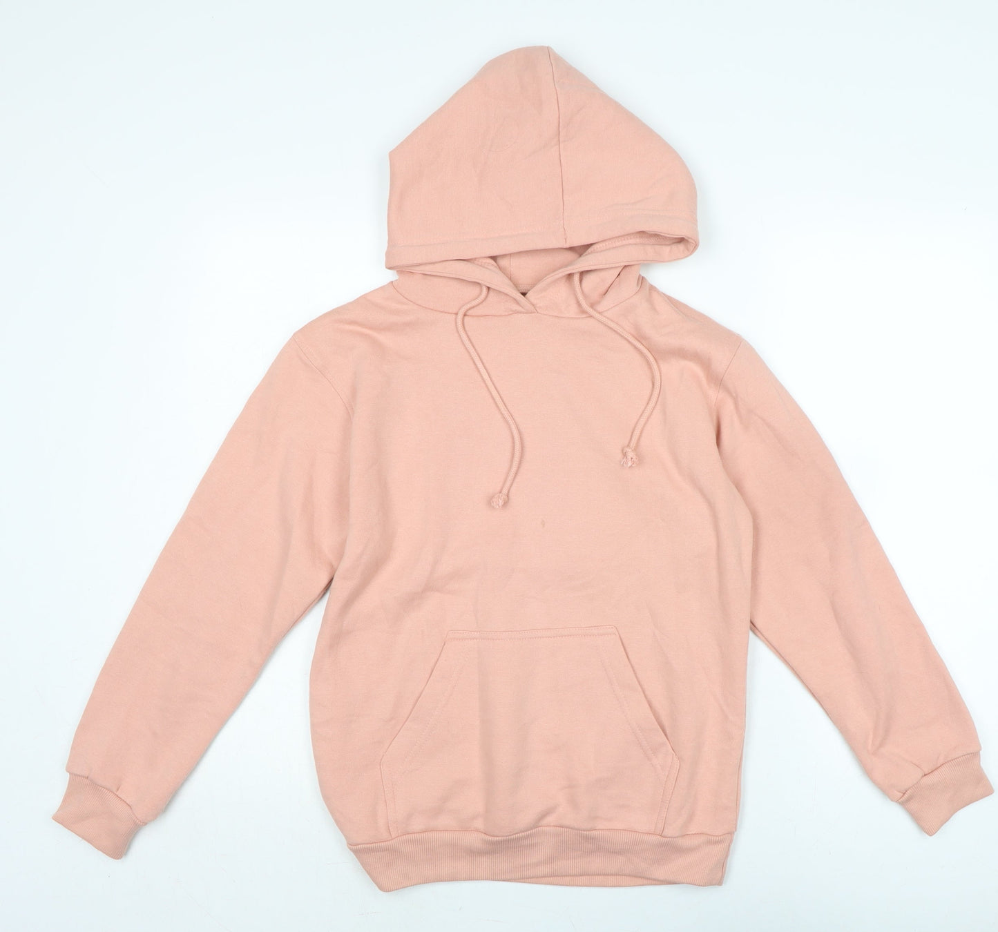 Brave Soul Womens Pink Cotton Pullover Hoodie Size XS