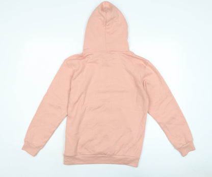 Brave Soul Womens Pink Cotton Pullover Hoodie Size XS